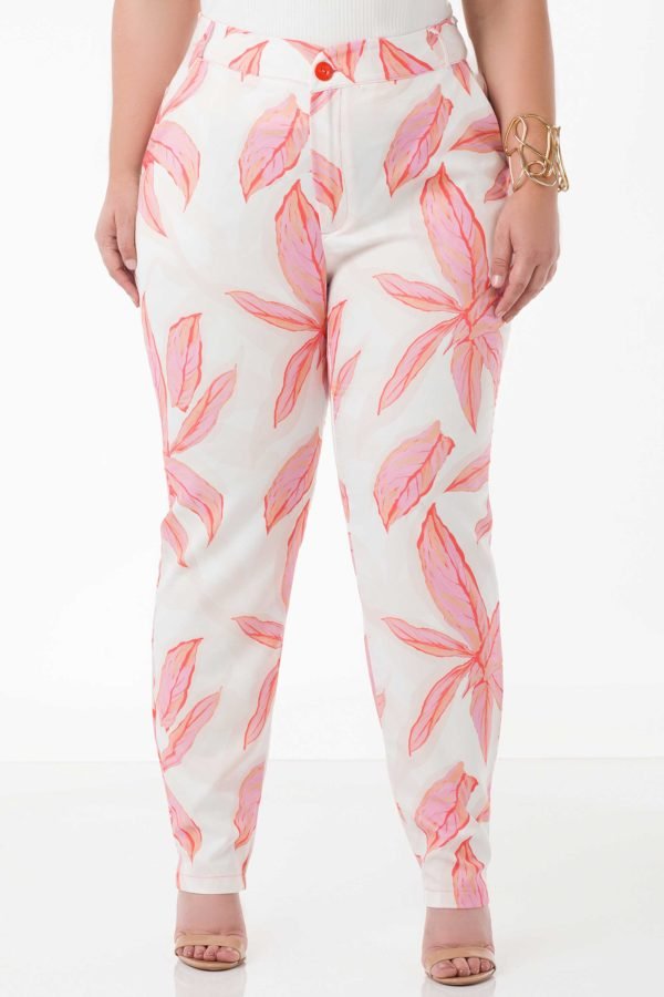 CALÇA SKINNY ESTAMPADA COM ABOTOAMENTO E BOLSO FRONTAL - Image 2