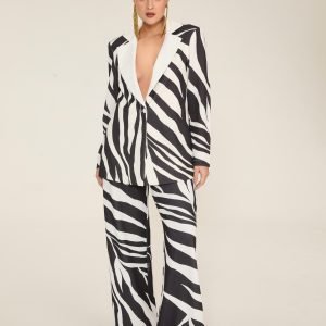 Calça Pantalona Flare Estampada