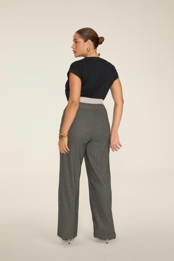 Calça Reta com Cós contraste - Image 4