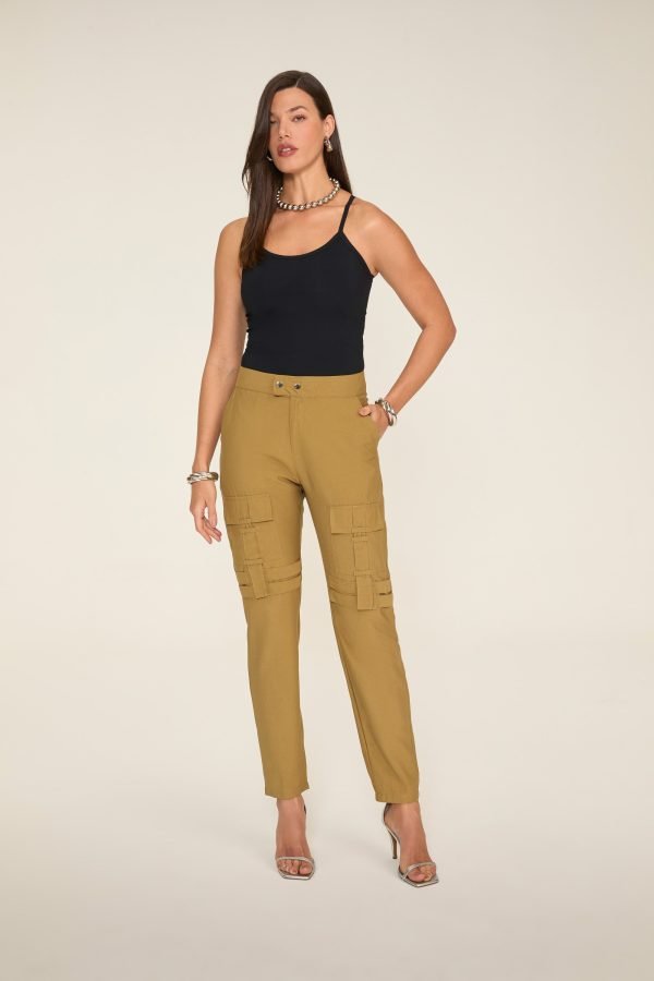 Calça Skinny Bolso Cargo