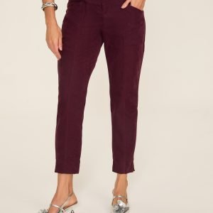 Calça Skinny Cós Transpassado Recortes