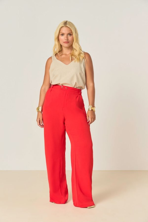 Calça Wide Leg Alfaiataria