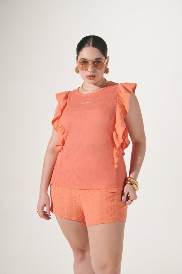 Tshirt com Babado Mangas - Image 2