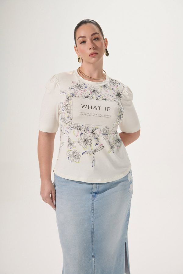 T-Shirt Estampada Floral - Image 2
