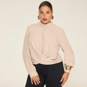 Blusa Manga Longa Entremeio