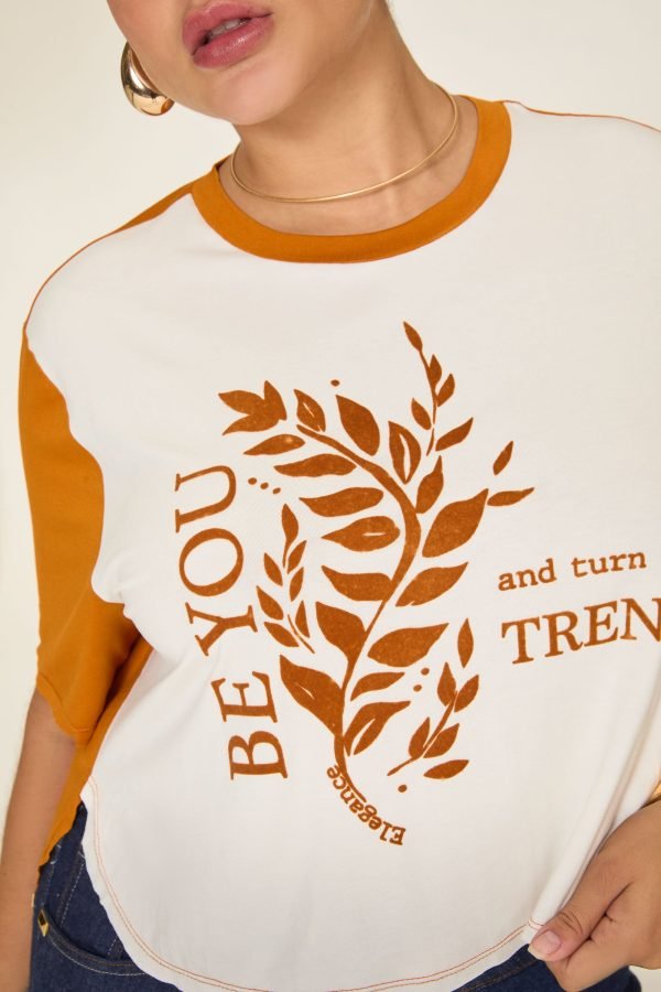Tshirt estampada bicolor - Image 2