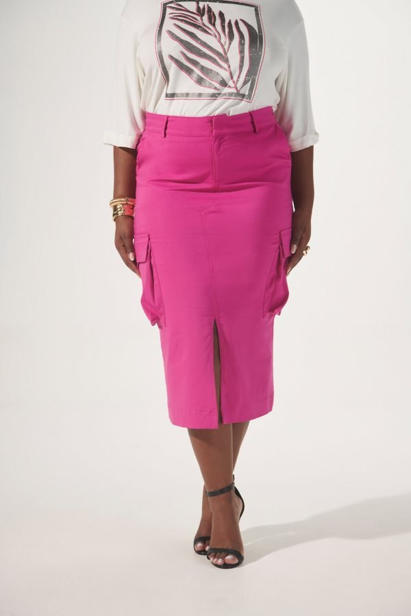 Saia Midi com Bolsos Cargo - Image 2