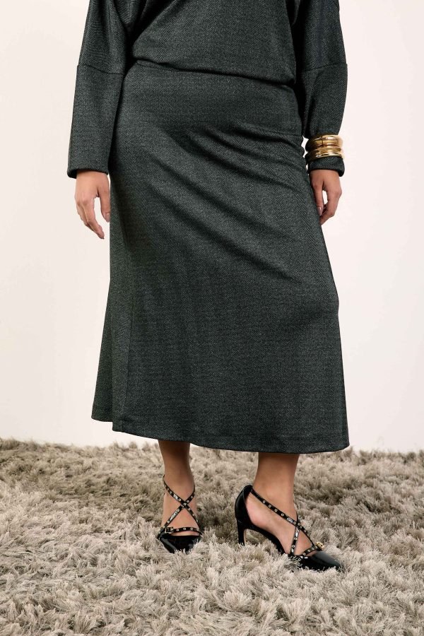 Saia Midi Evasê Tweed - Image 2