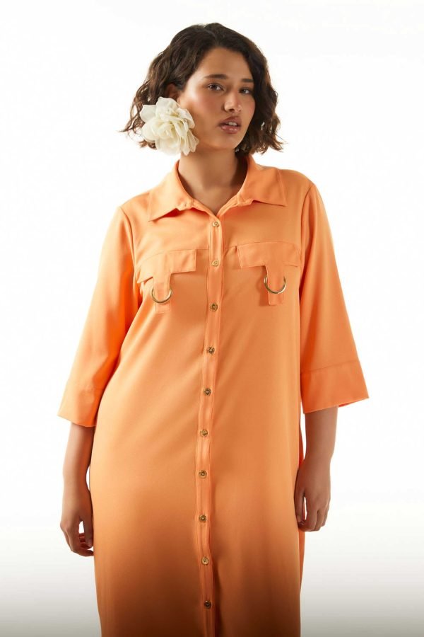 VESTIDO CHEMISE MANGAS 7/8 - Image 2