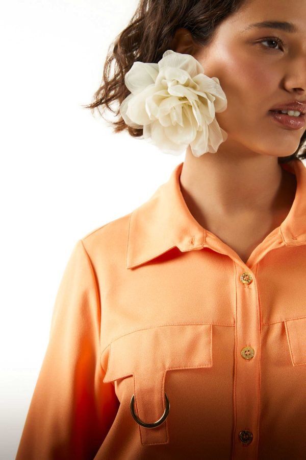 VESTIDO CHEMISE MANGAS 7/8 - Image 3