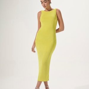 Vestido Justo Costas Aberta