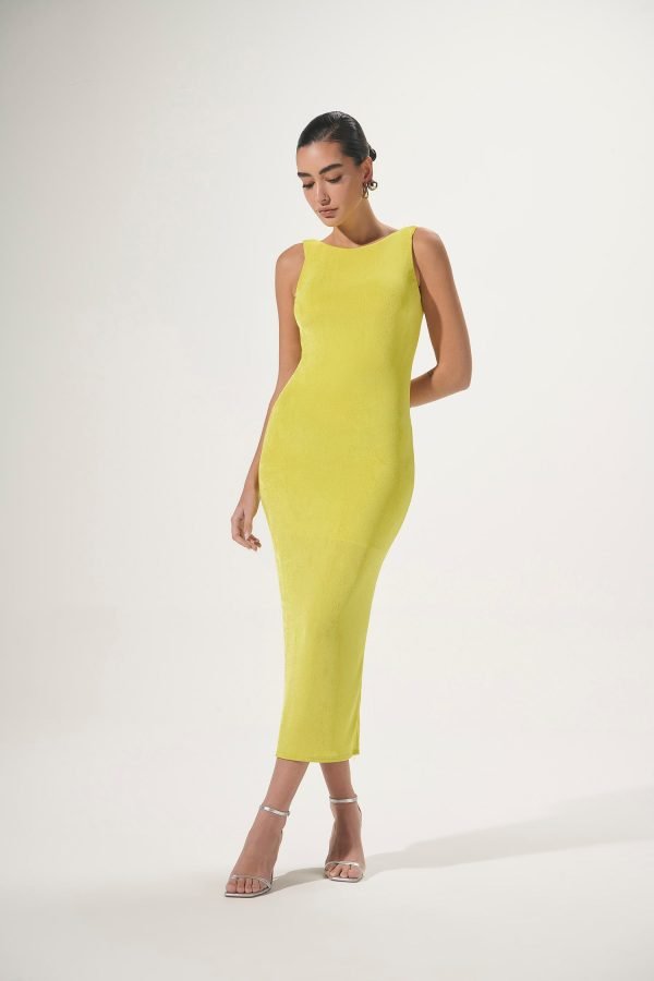Vestido Justo Costas Aberta