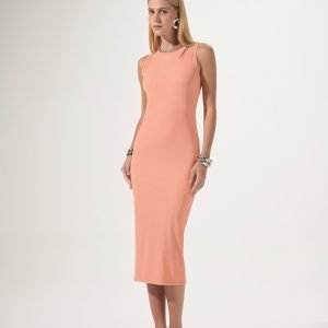Vestido Midi Abertura Decote