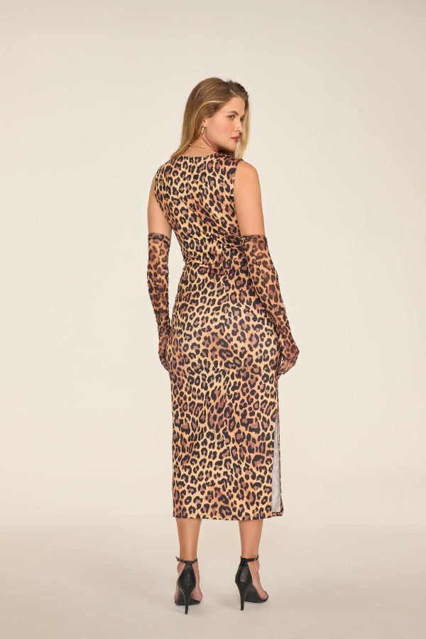 Vestido estampado diamond super midi com franzido - Image 3