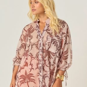 Camisa Transparência Amarração Punho