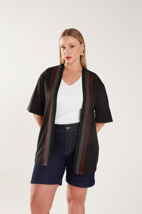 Kimono Corte Reto Bordado - Image 2