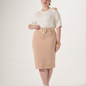 Saia Sarja Super Midi com Cinto