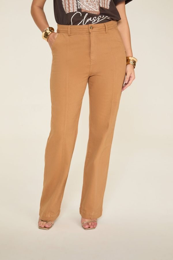 Calça Jeans Wide Leg Friso Cintura Alta - Image 2