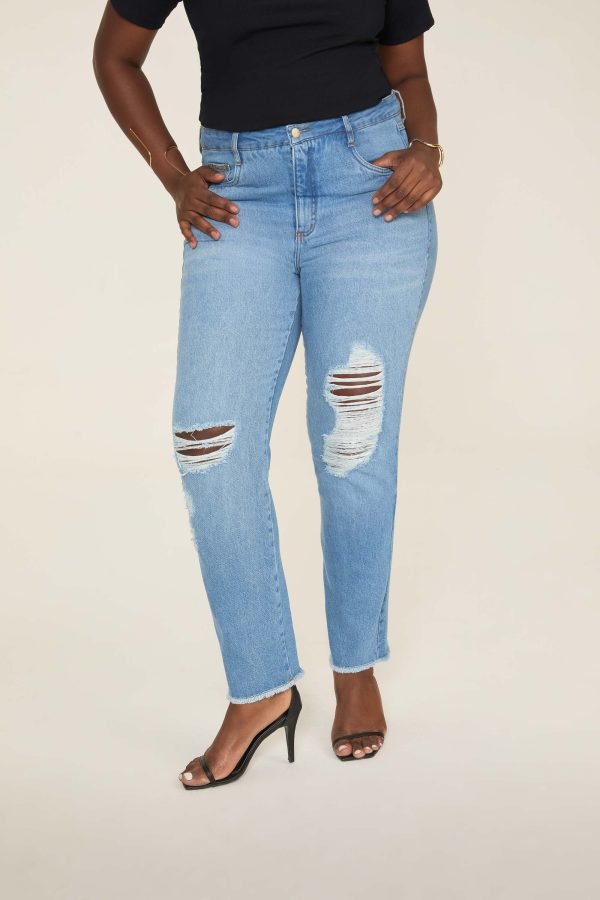 Calça Jeans Reta Slim Confort