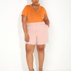 Shorts Alfaiataria Cintura Alta Vinco