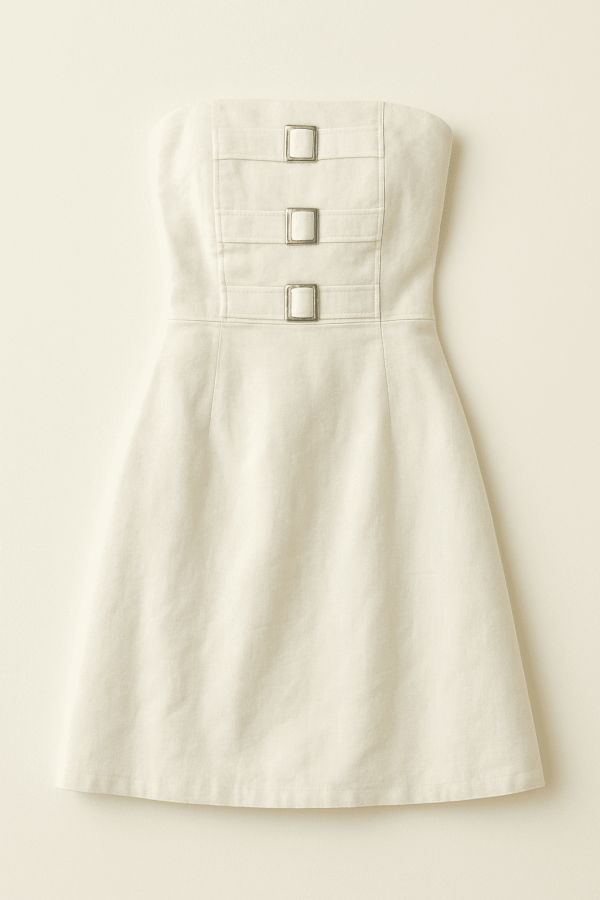 Vestido Fivelas Busto