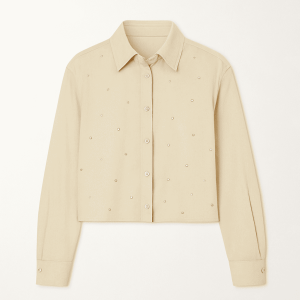 Camisa Cropped Strass