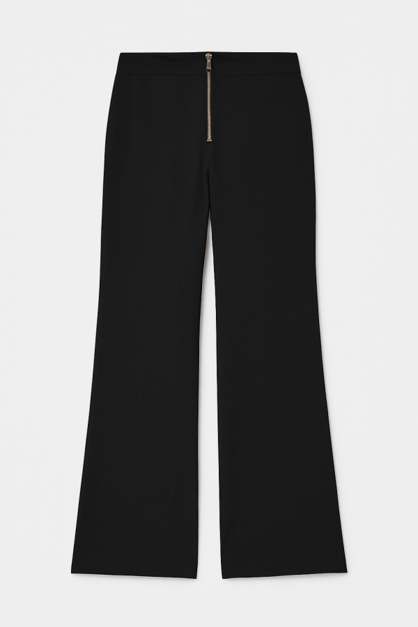 Calça Pantalona Zíper Frontal