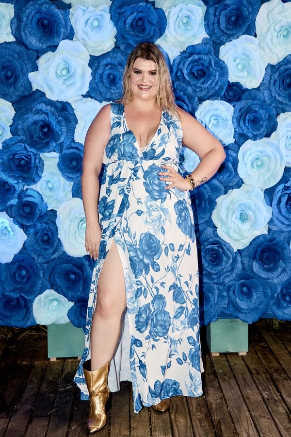 Vestido Midi Decote V