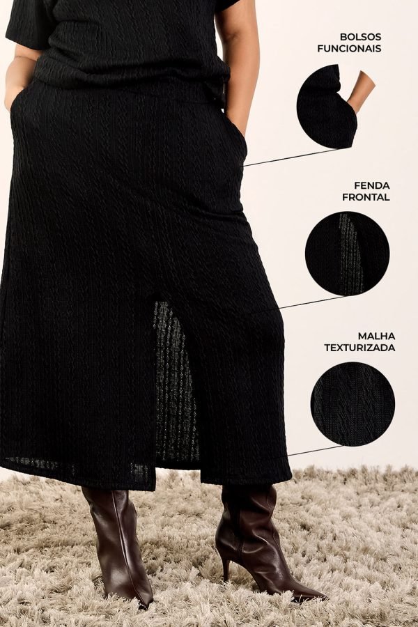 Saia Midi Malha Tricot - Image 5